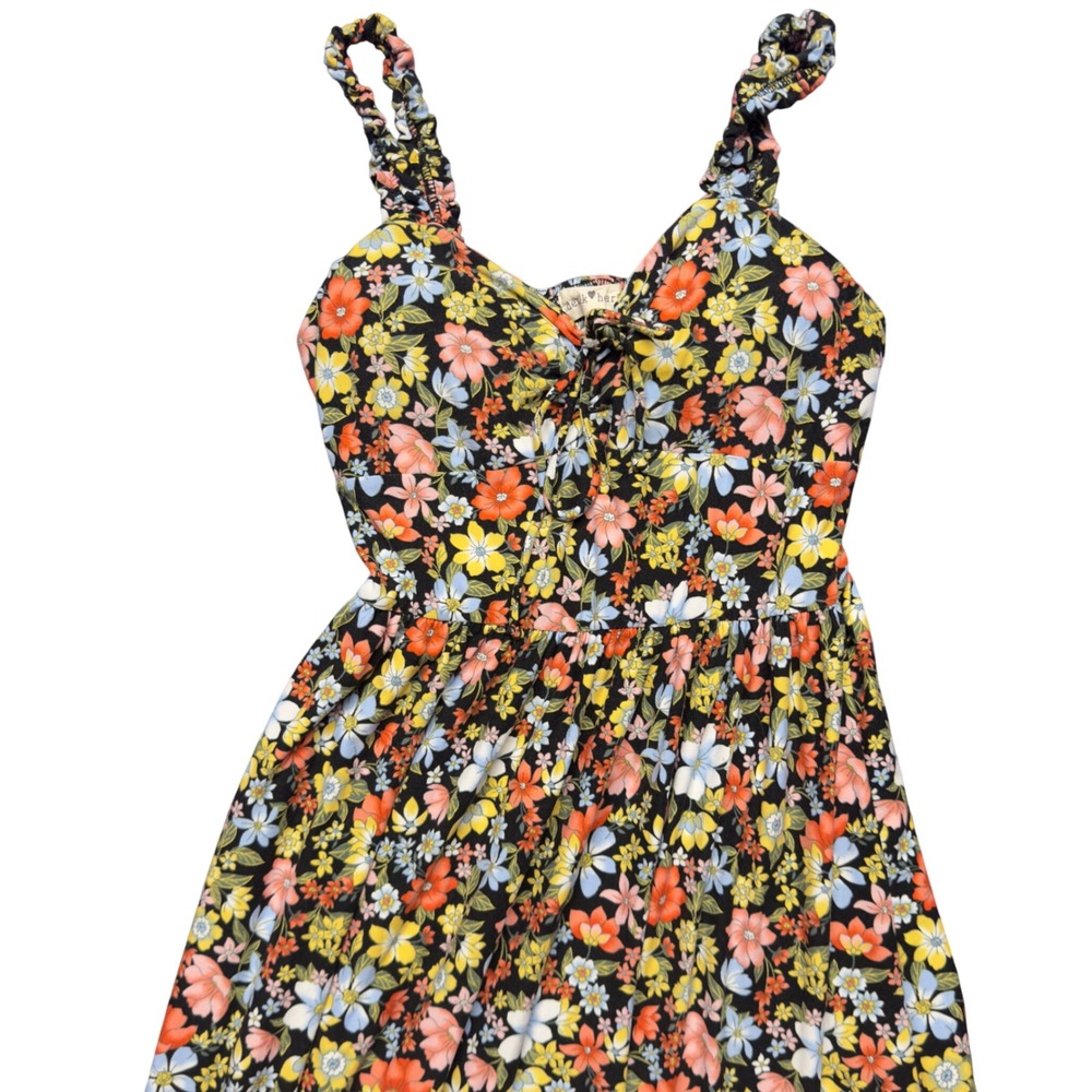 Maxi Dress Womens L Multicolor‎ Floral Boho Cottagecore Coquette Festival